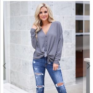 High standard top, Charcoal